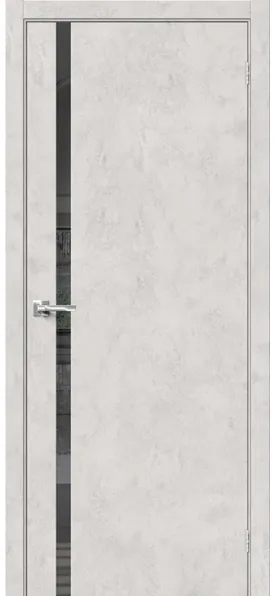 На фото: Межкомнатная дверь БРАВО-1.55 MIROX GREY